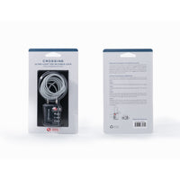Crossing Ultra-Light TSA 3-Dial 1M Cable Lock - Black