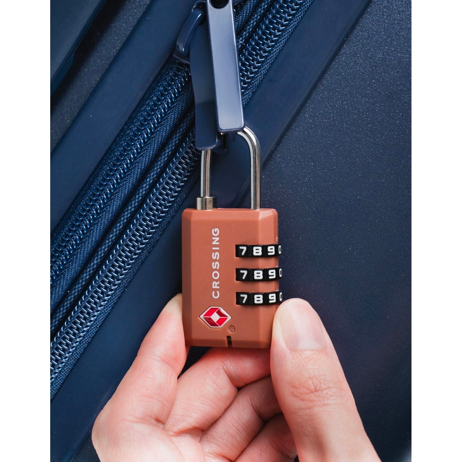 Crossing Ultra-Light TSA 3-Dial Travel Lock - Rose Quartz
