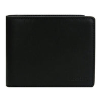 Crossing Vintage Bi-Fold Leather Wallet With Coin Pocket - Black