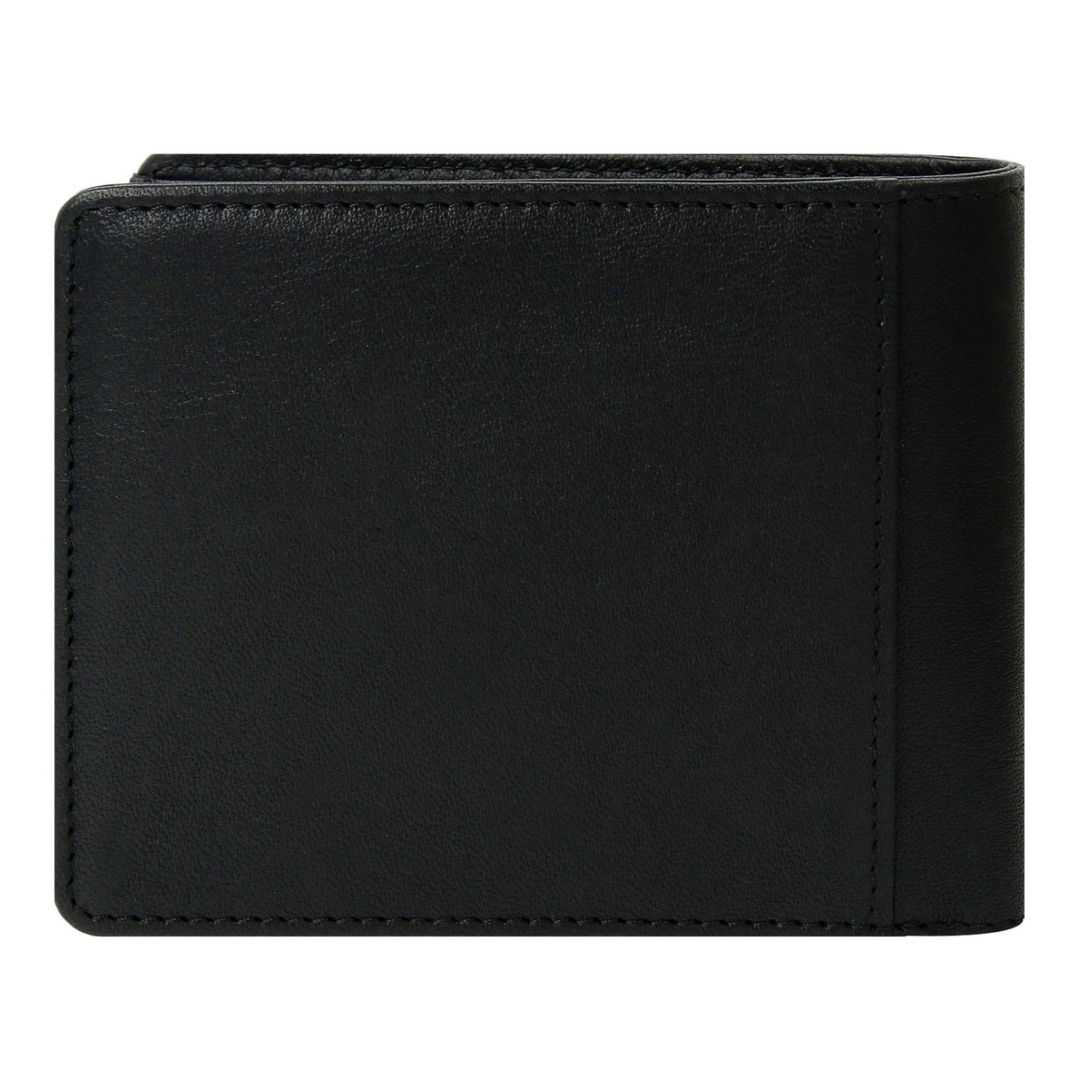 Crossing Vintage Bi-Fold Leather Wallet With Coin Pocket - Black