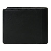 Crossing Vintage Bi-Fold Leather Wallet With Coin Pocket - Black
