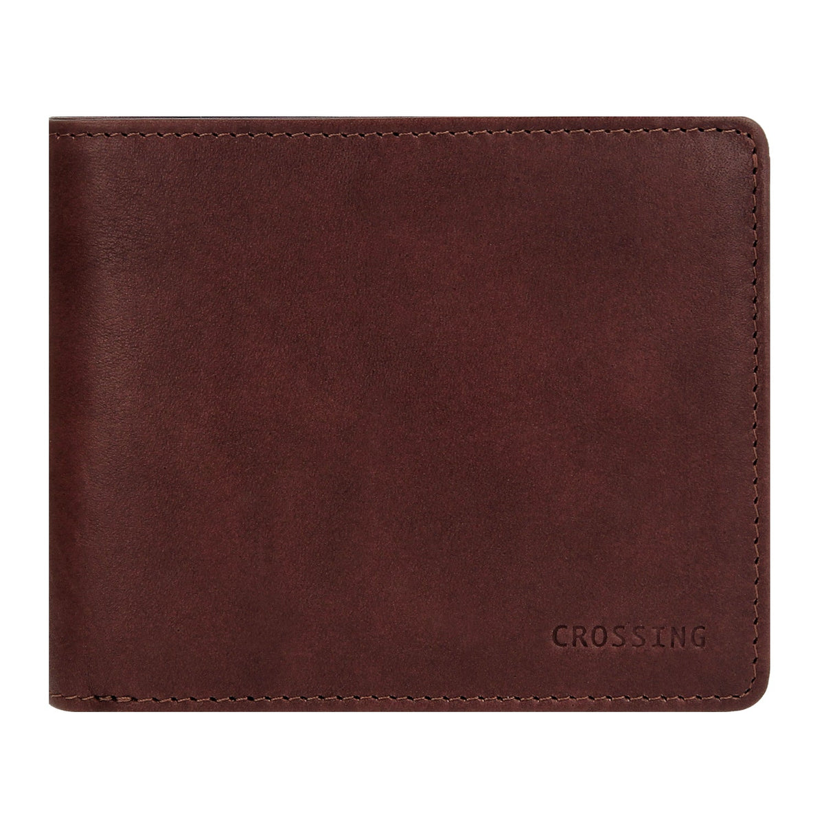 Crossing Vintage Bi-Fold Leather Wallet With Coin Pocket - Kastine