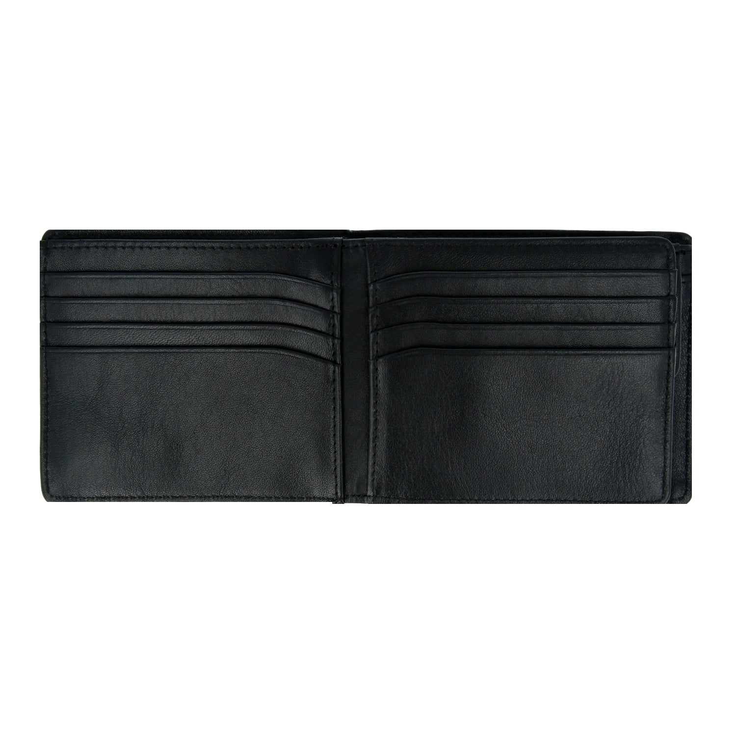 Crossing Vintage Bi-Fold Leather Wallet With Flap And Coin Pouch - Black