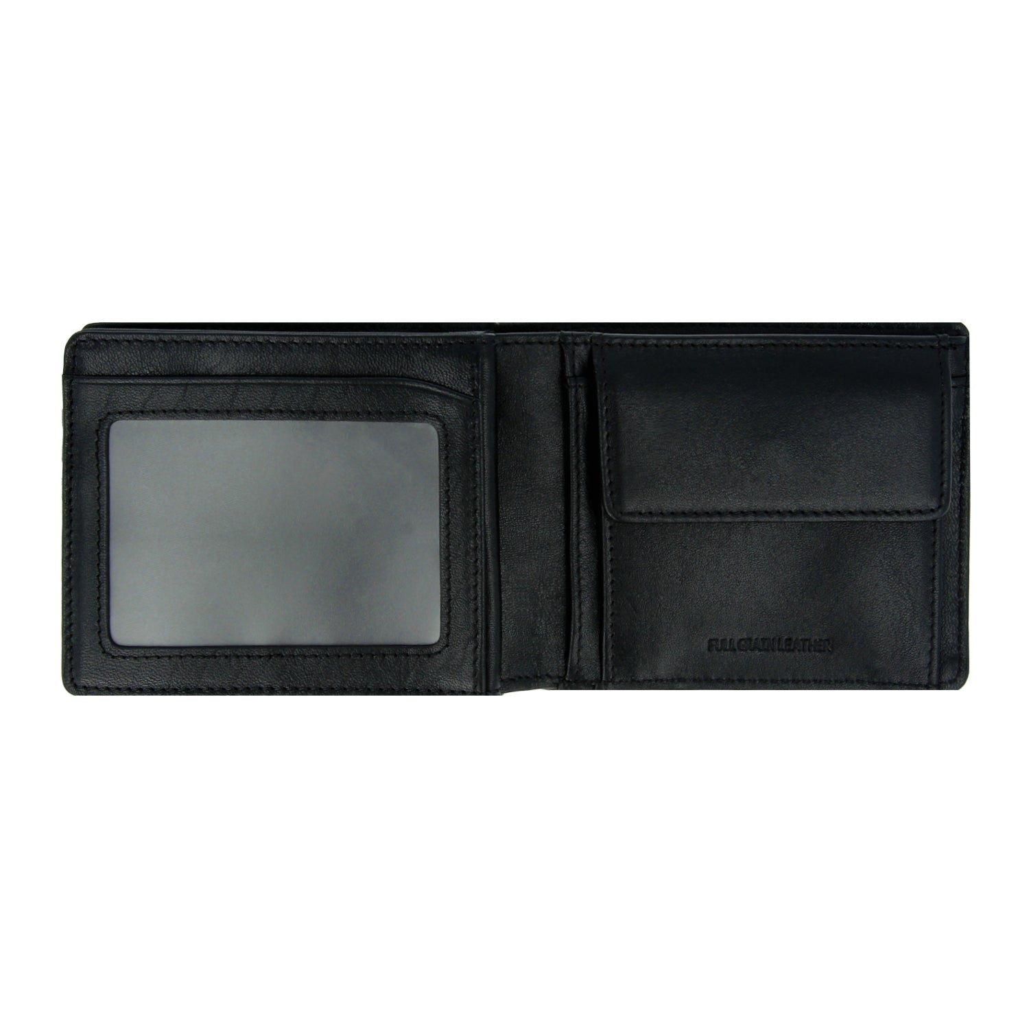 Crossing Vintage Bi-Fold Leather Wallet With Flap And Coin Pouch - Black