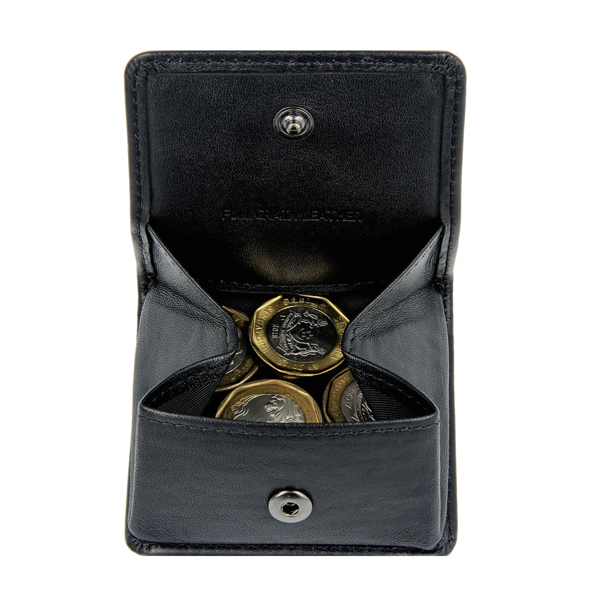 Crossing Vintage Leather Coin Pouch - Black
