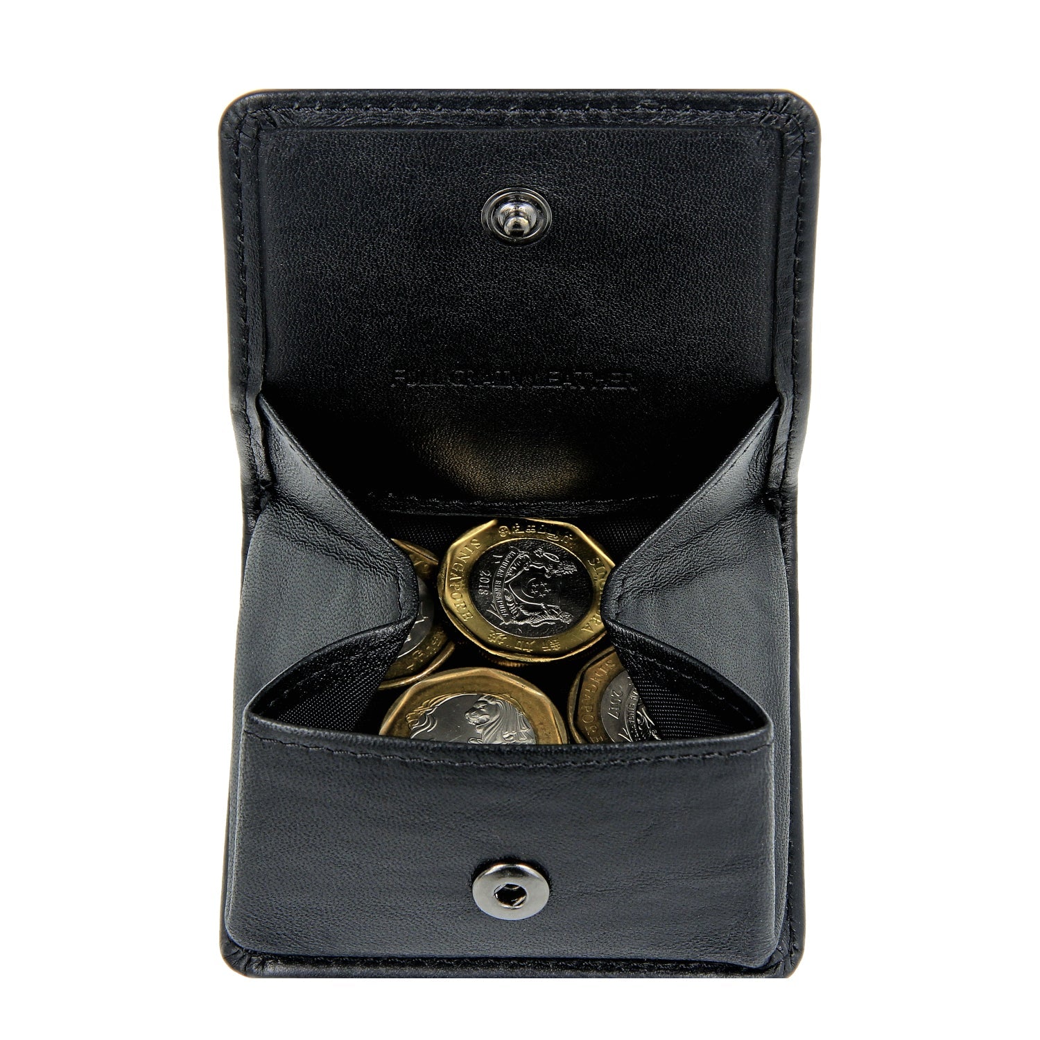 Crossing Vintage Leather Coin Pouch - Black