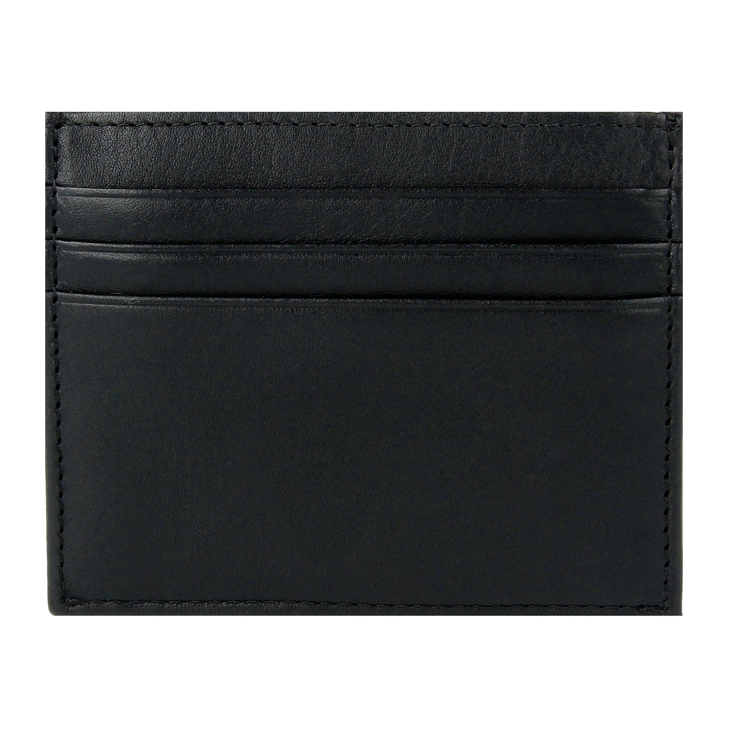 Crossing Vintage Leather Coin Pouch With Card Case - Black