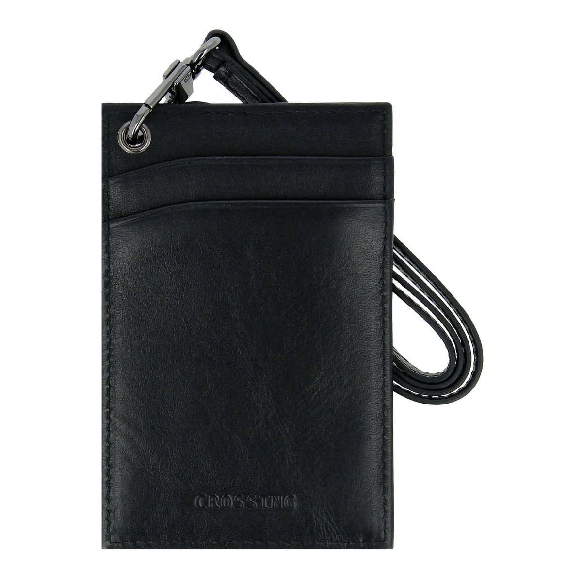 Crossing Vintage Leather Lanyard - Black