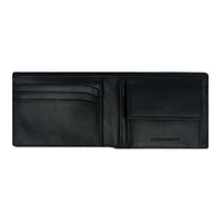 Crossing Vintage Slim Leather Wallet With Coin Pocket [5 Card Slots] - Black