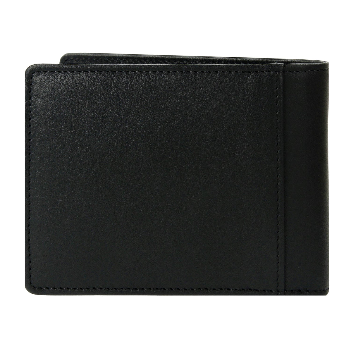 Crossing Vintage Slim Leather Wallet With Coin Pocket [5 Card Slots] - Black