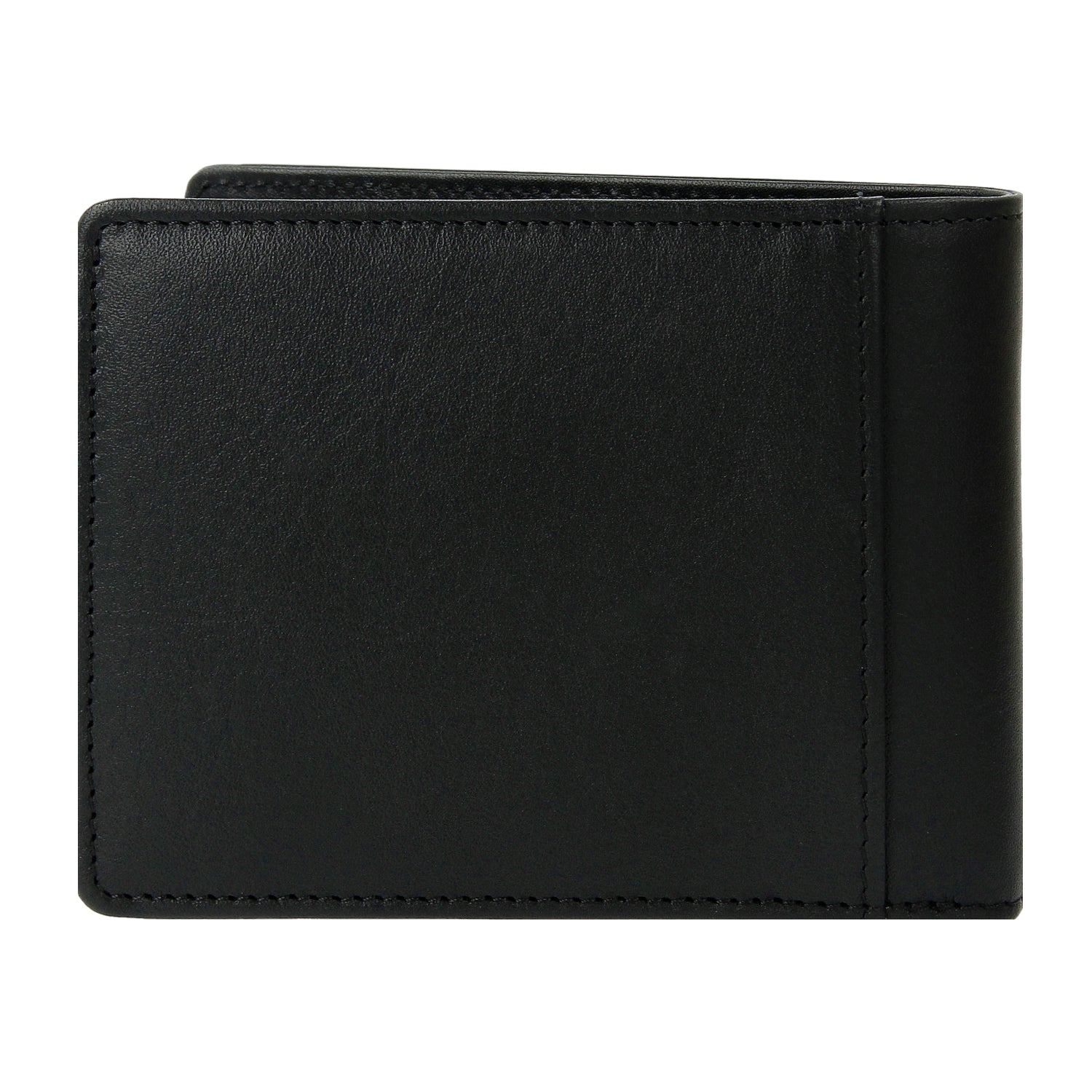Crossing Vintage Slim Leather Wallet With Coin Pocket [5 Card Slots] - Black
