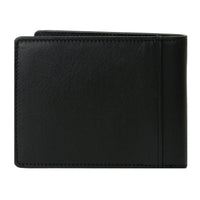 Crossing Vintage Slim Leather Wallet With Coin Pocket [5 Card Slots] - Black