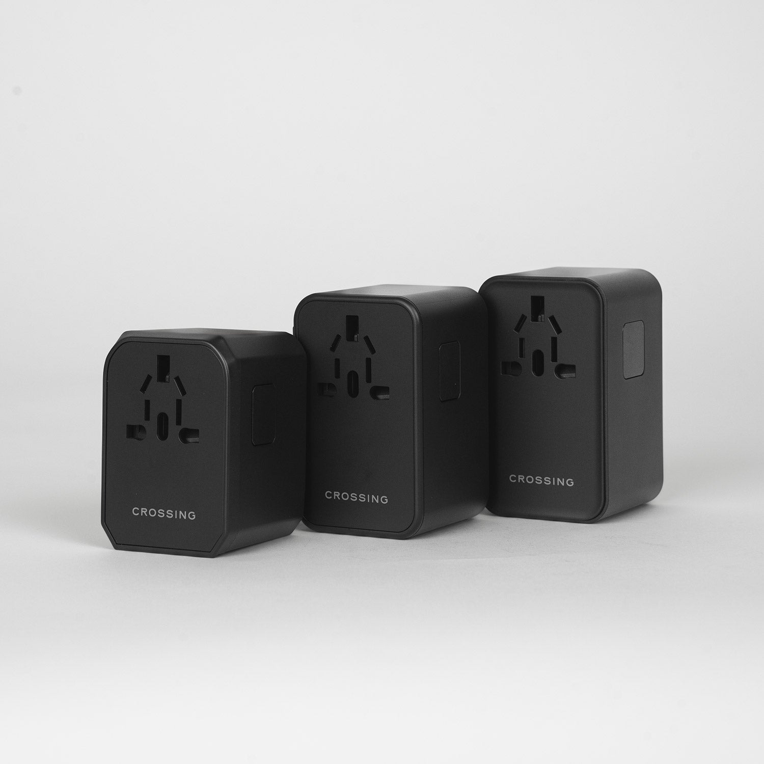 Crossing World Travel Adaptor 100W with 1 X USB-A + 3 X USB-C - Black