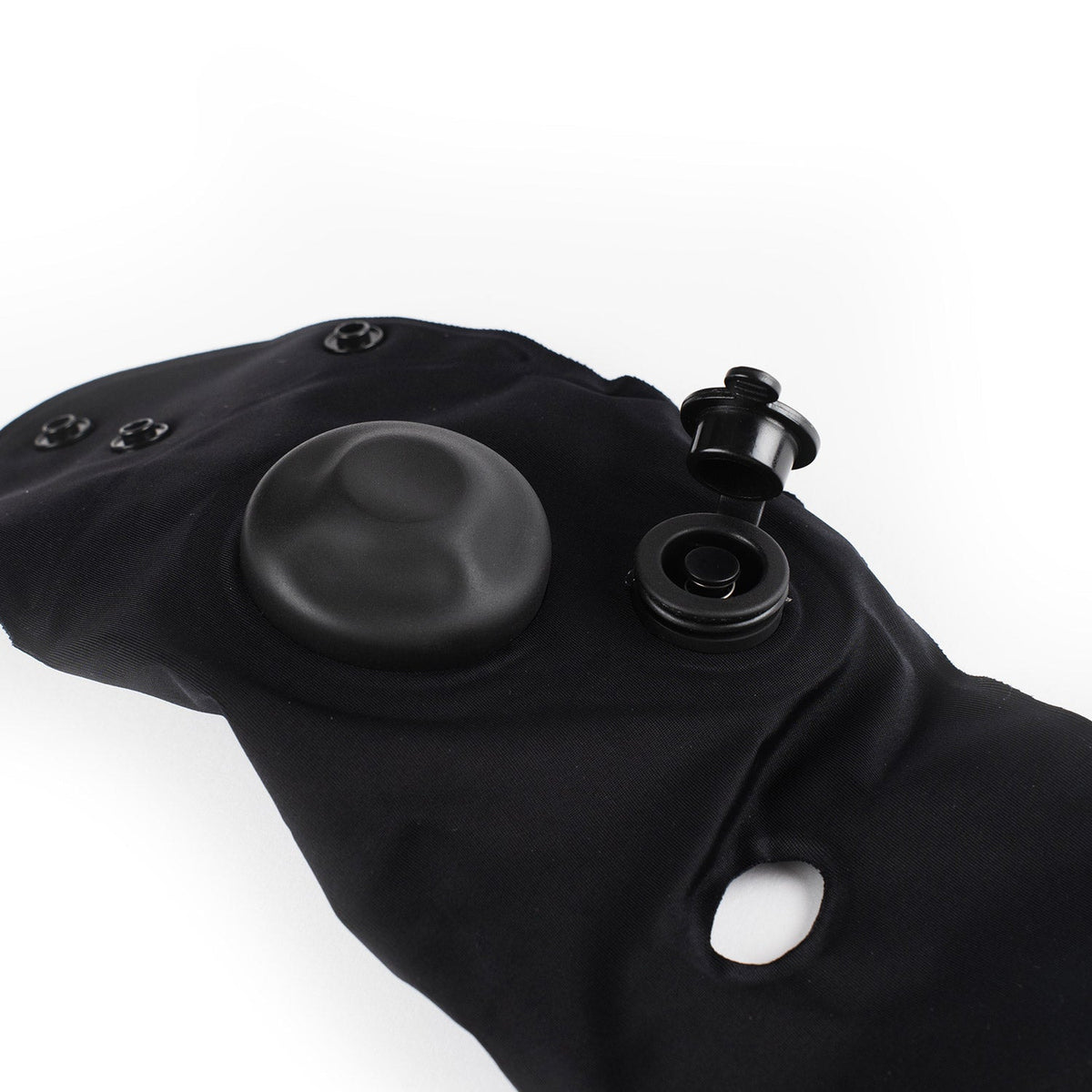Crossing Inflatable Air Pump Neck Travel Pillow - Black