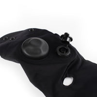 Crossing Inflatable Air Pump Neck Travel Pillow - Black