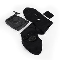Crossing Inflatable Air Pump Neck Travel Pillow - Black