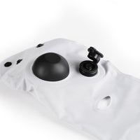 Crossing Inflatable Air Pump Neck Travel Pillow - Grey