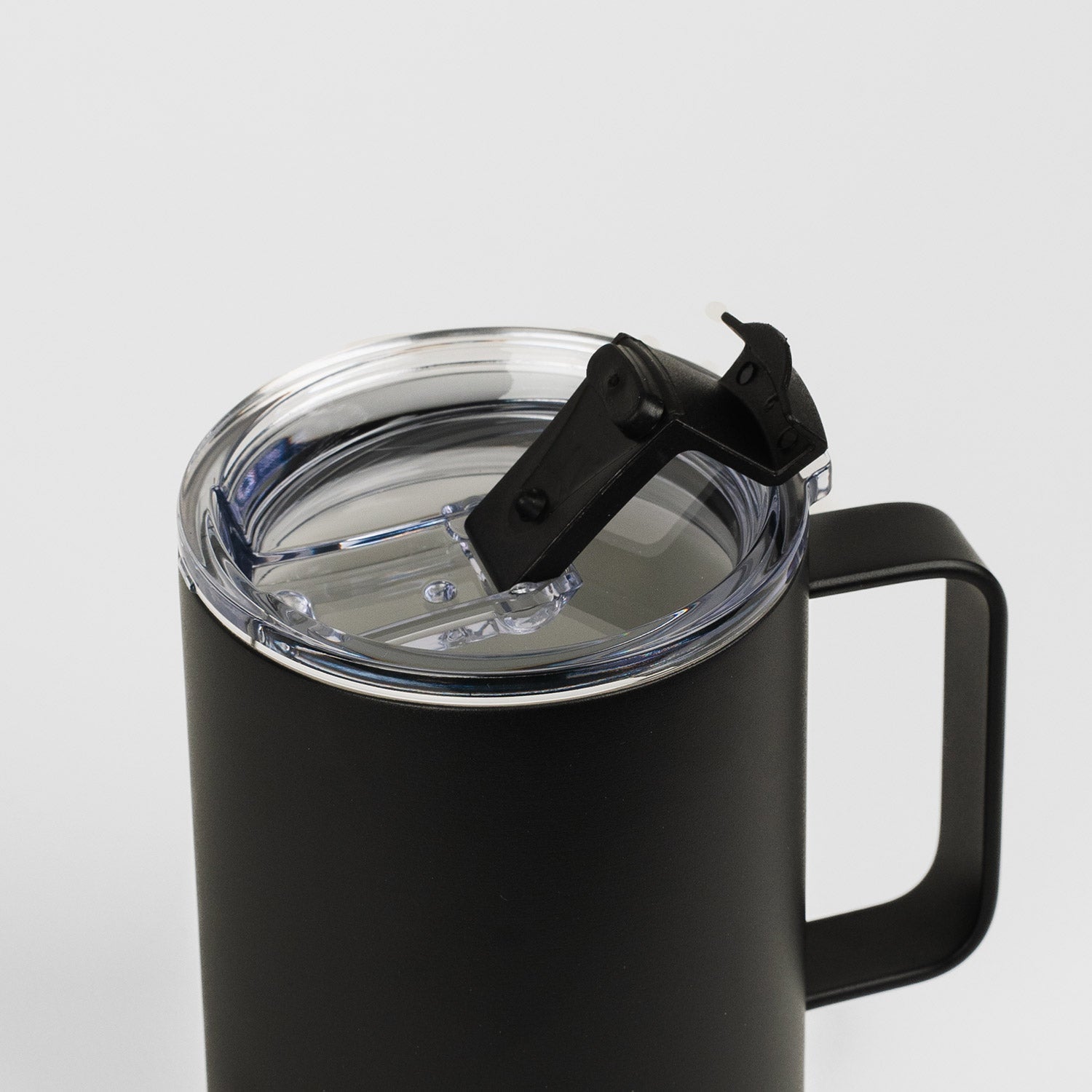Crossing Neo Insulated S/S Ceramic Mug W Handle And Lid 420ml - Ebony