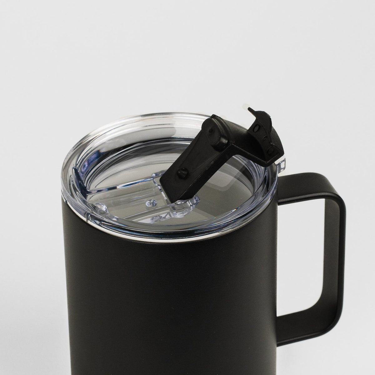 Crossing Neo Insulated S/S Ceramic Mug W Handle And Lid 420ml - Ebony