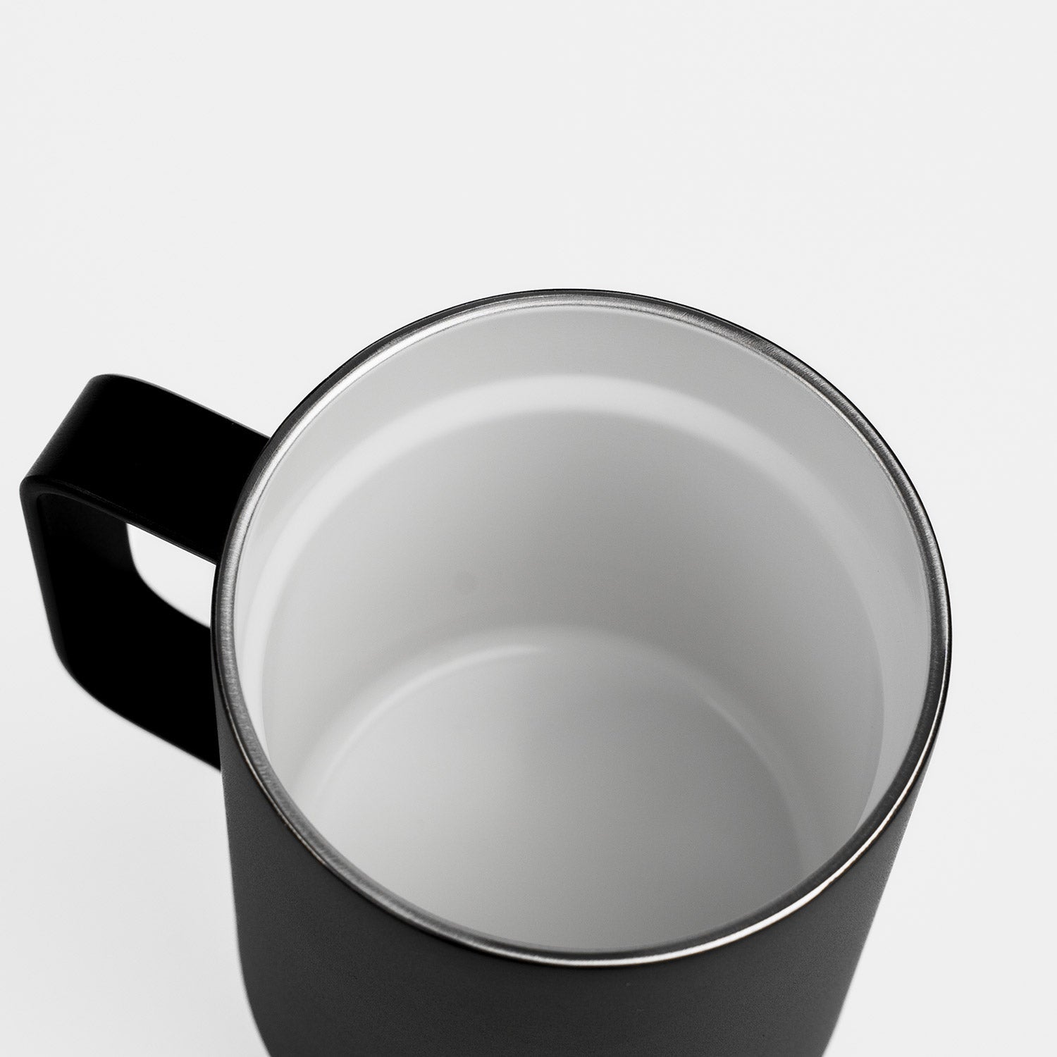 Crossing Neo Insulated S/S Ceramic Mug W Handle And Lid 420ml - Ebony
