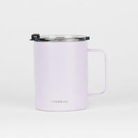 Crossing Neo Insulated S/S Ceramic Mug W Handle And Lid 420ml - Lilac