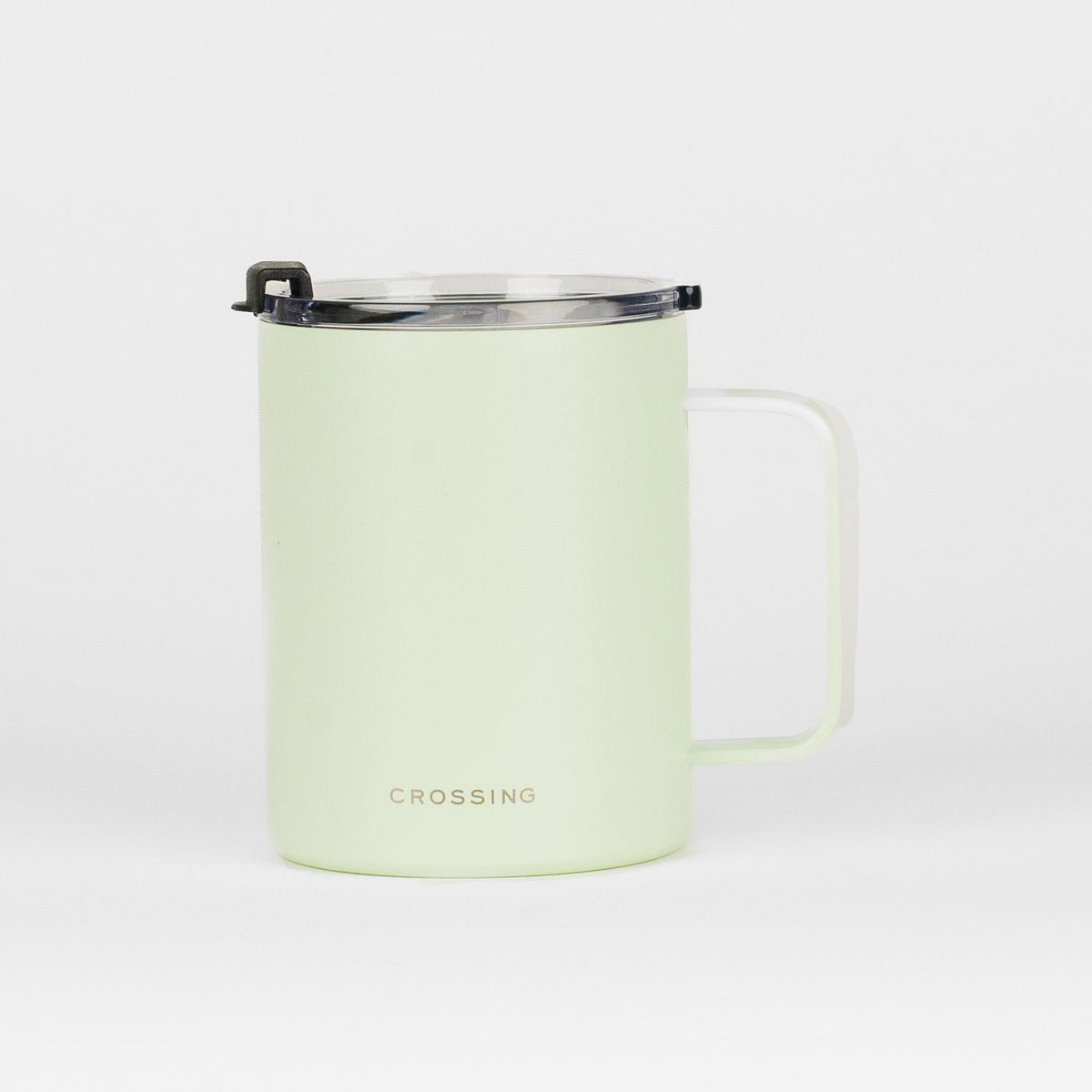 Crossing Neo Insulated S/S Ceramic Mug W Handle And Lid 420ml - Pistachio