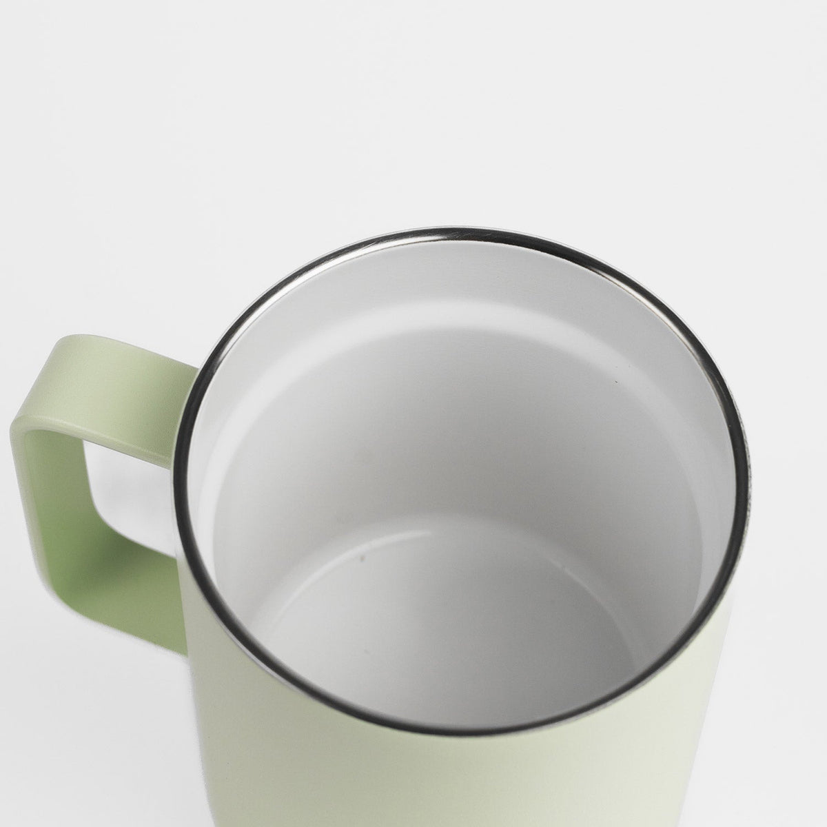 Crossing Neo Insulated S/S Ceramic Mug W Handle And Lid 420ml - Pistachio