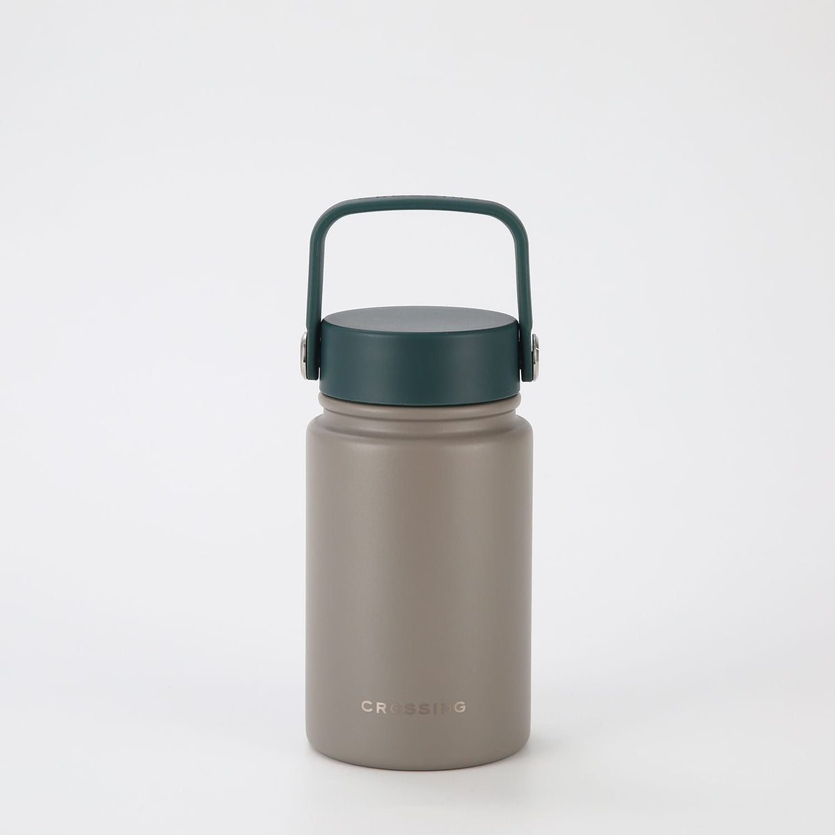 Crossing Urban Ceramic S/S Insulated Flat Cap Bottle With Handle 400ml - Latte Squash (Mix)