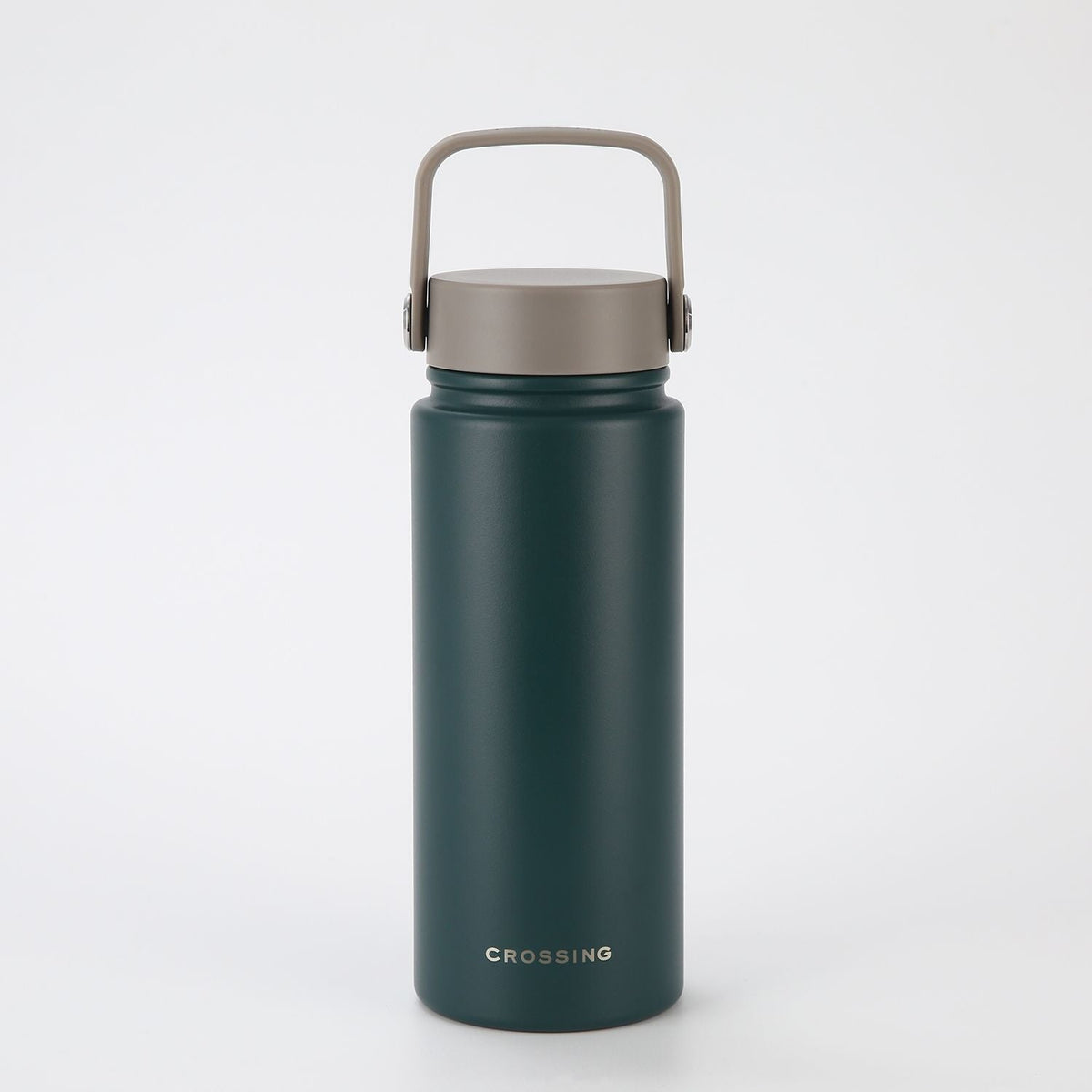 Crossing Urban Ceramic S/S Insulated Flat Cap Bottle With Handle 600ml - Squash Latte (Mix)