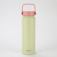 Crossing Urban Ceramic S/S Insulated Flat Cap Bottle With Handle 720ml - Pistachio Dusty Rose (Mix)