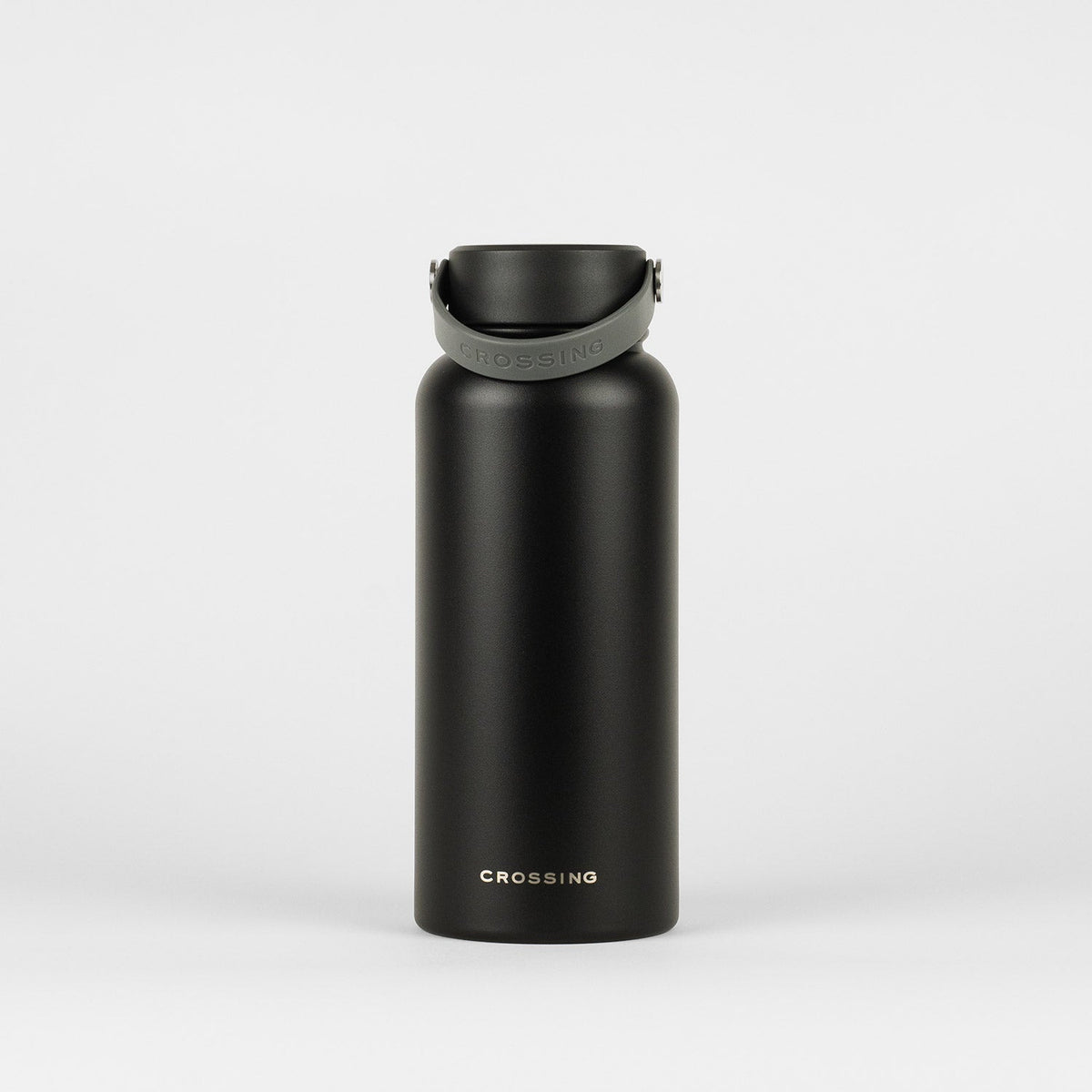 Crossing Urban Insulated S/S Bottle W Handle 950ml - Ebony