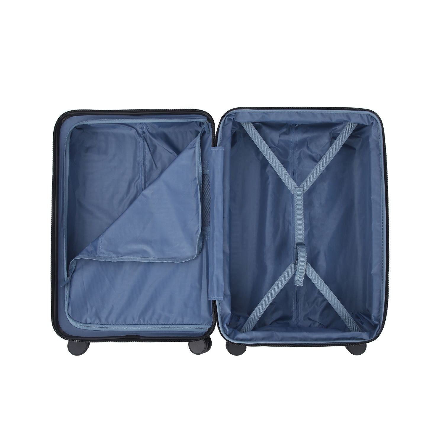 Crossing VIVE Polycarbonate Expandable Medium Luggage T25 - Black