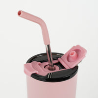 Crossing Volt Insulated Stainless Steel Straw Tumbler 710ML - Dusty Rose