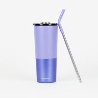 Crossing Volt Insulated Stainless Steel Straw Tumbler 710ML - Heirloom Blue