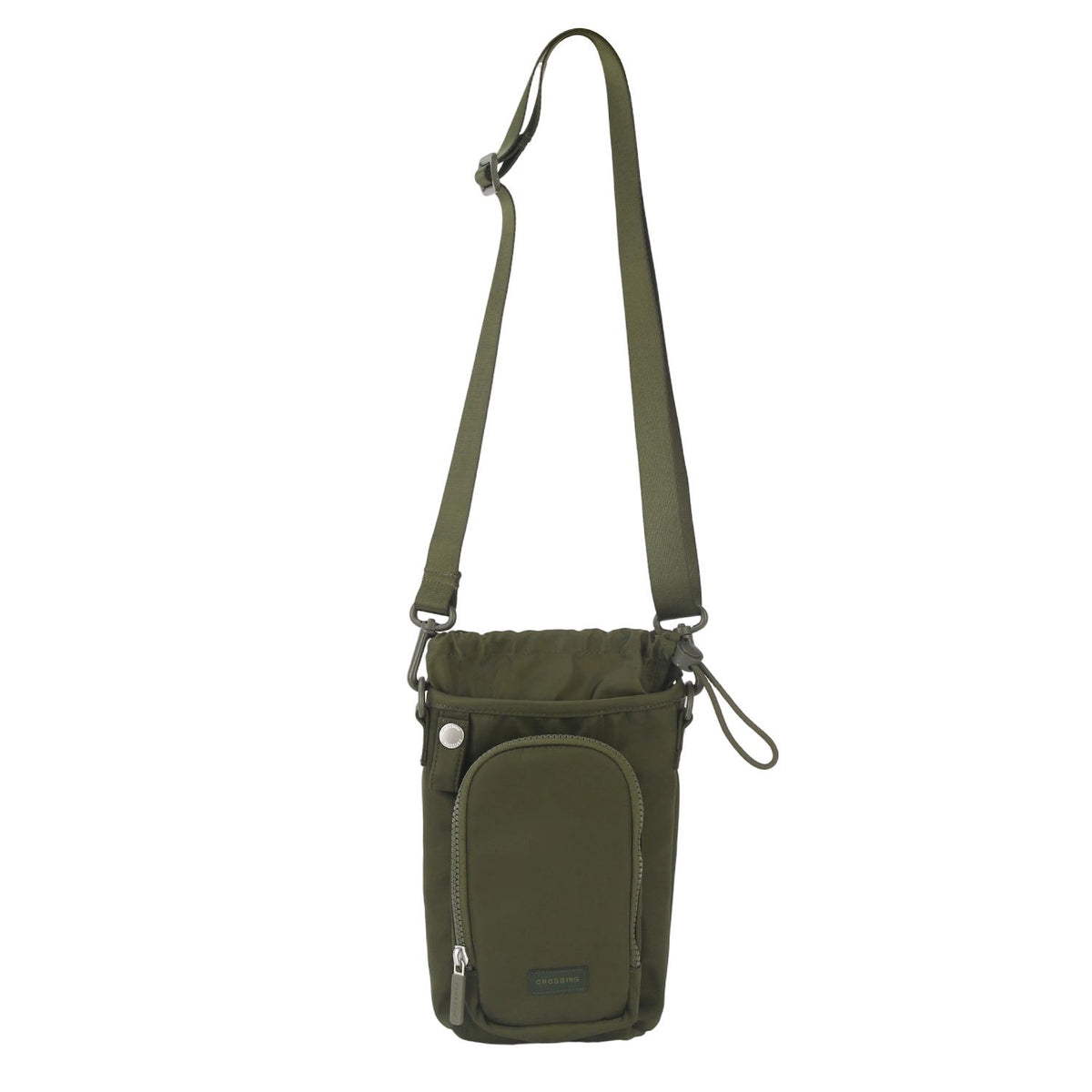 Crossing Water Bottle Crossbody Bag With Front Pocket 2L V2 - Olive Green