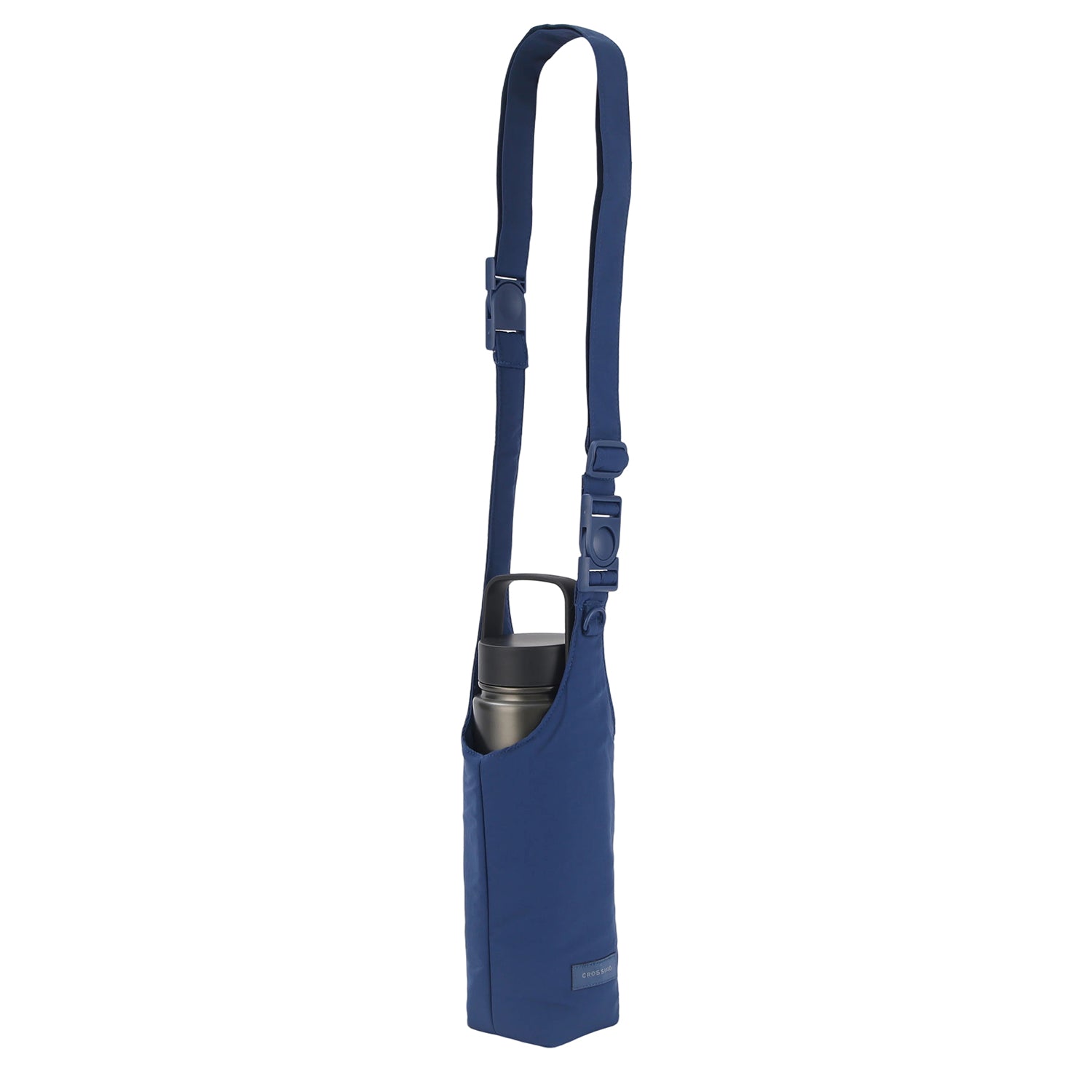 Crossing Waterproof Checked Nylon Dual Carry Water Bottle Bag - Light Blue
