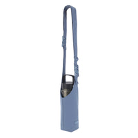 Crossing Waterproof Checked Nylon Dual Carry Water Bottle Bag - Smoke Blue