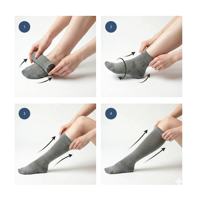 Crossing Travel & Flight Compression Socks M - Grey