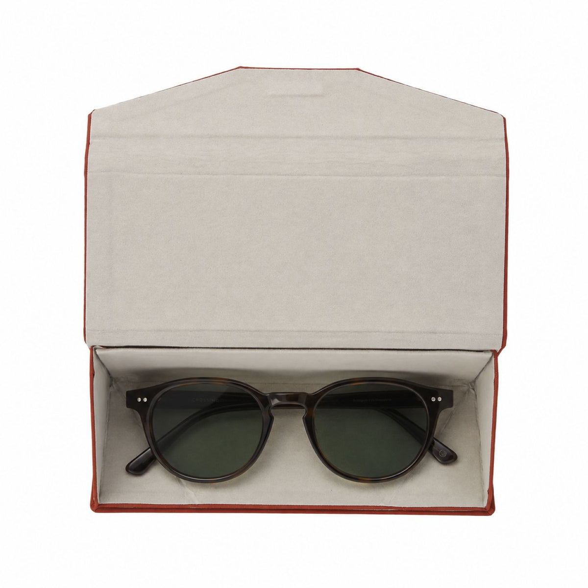 Crossing Waterproof Ripstop Nylon Foldable Glasses Case - Forest Green