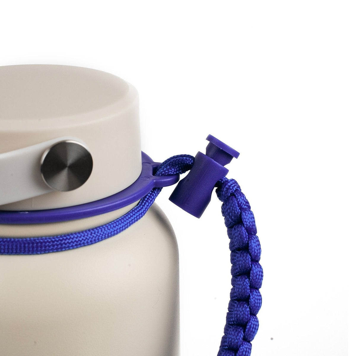 Crossing Paracord Bottle Carrier Strap with Carabiner - Dark Blue