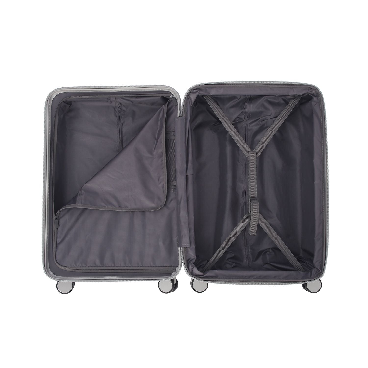 Crossing VIVE Polycarbonate Expandable Medium Luggage T25 - Grey