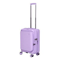 CROSSING INVI 20" Carry On Expandable Luggage With Front & Middle Access V3 - Lilac