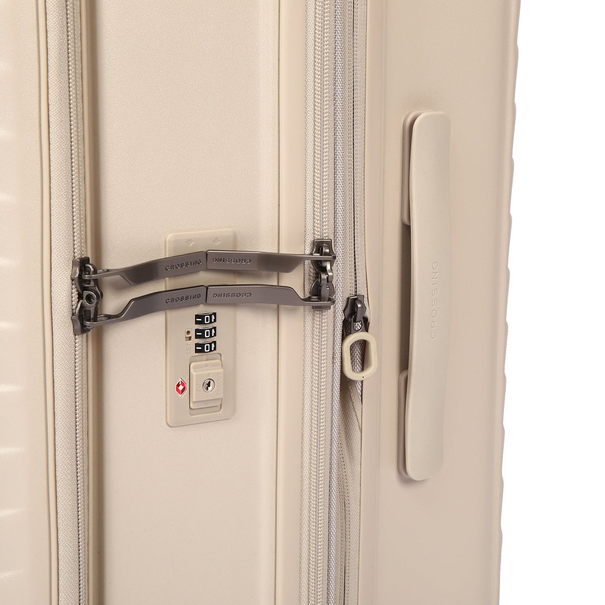 CROSSING INVI 25" Medium Expandable Luggage With Front & Middle Access V3 - Sandwhite