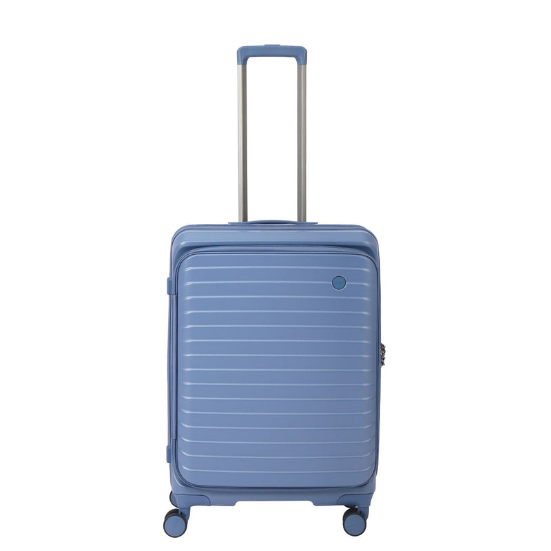 CROSSING INVI 25" Medium Expandable Luggage With Front & Middle Access V3 - Smoke Blue