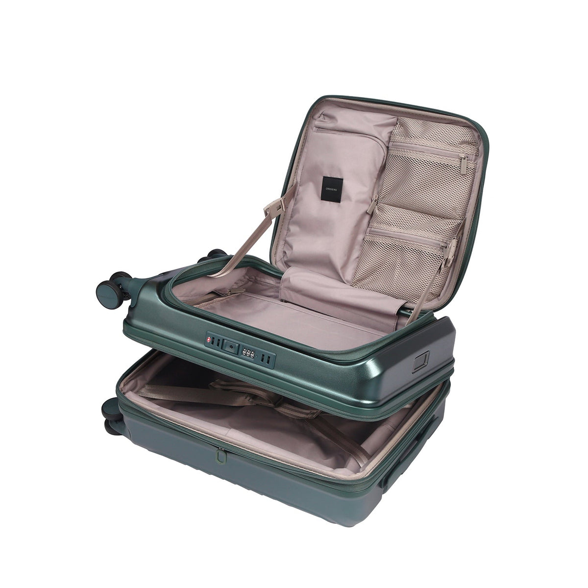 CROSSING INVI 20" Carry On Expandable Luggage With Front & Middle Access V3 - Squash