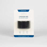 Crossing Silicone Water Bottle Boot - Fits Diameter 7-7.5cm (550ml) Blistered Pack - Black