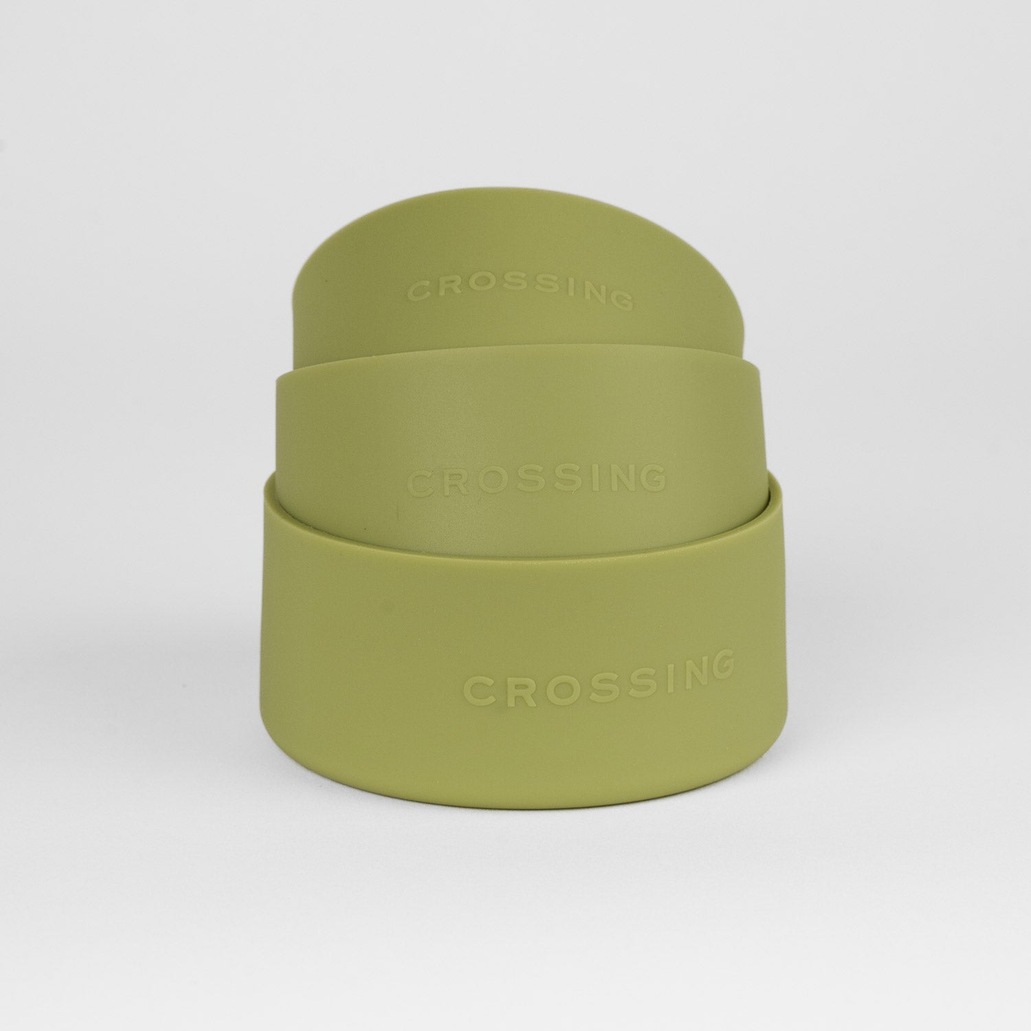 Crossing Silicone Water Bottle Boot - Fits Diameter 7-7.5cm (550ml) Blistered Pack - Moss