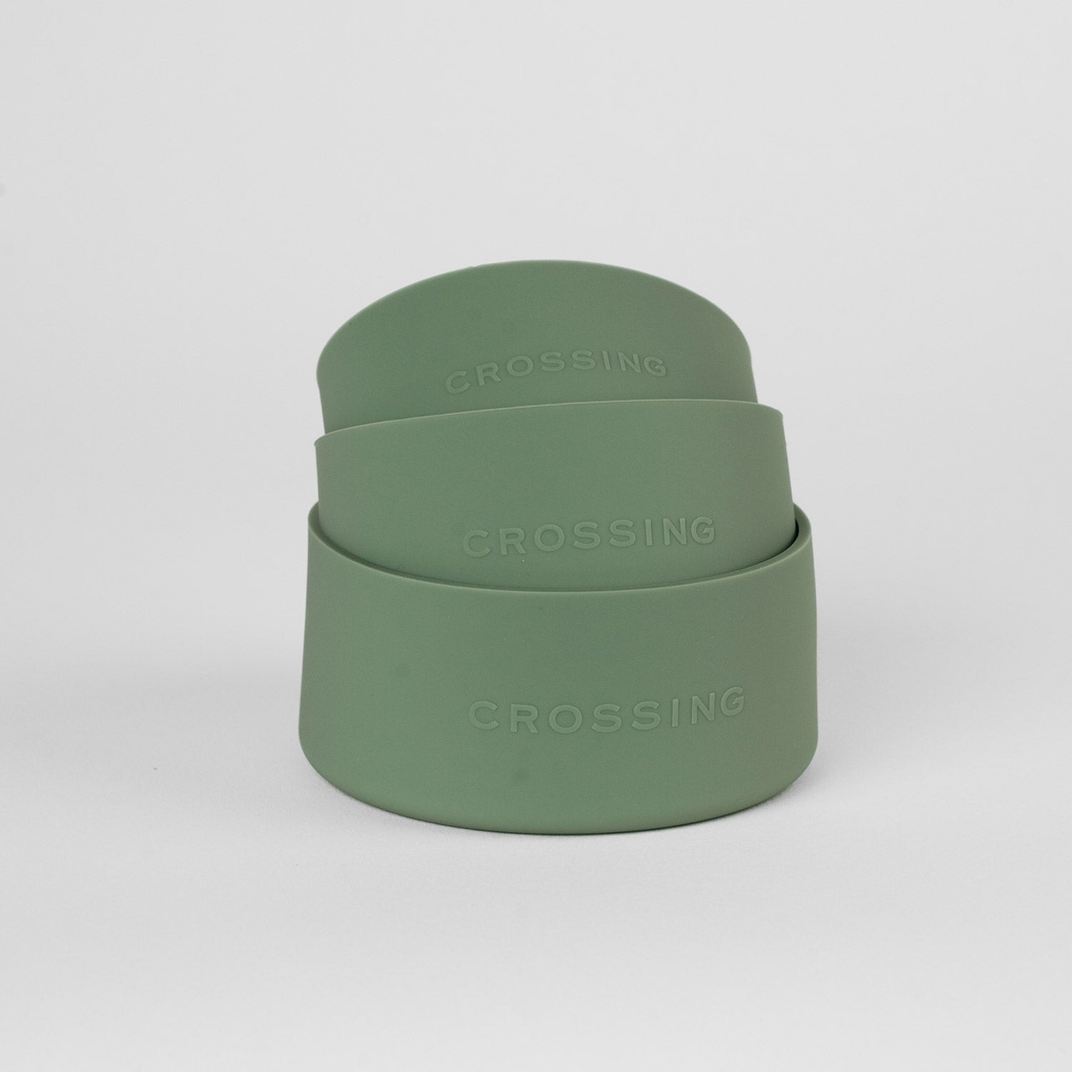 Crossing Silicone Water Bottle Boot - Fits Diameter 7-7.5cm (550ml) Blistered Pack - Sage Green