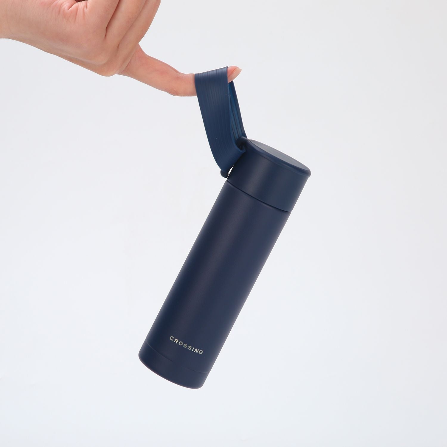 Crossing Compact Slim Insulated S/S Bottle 180ml - Ink Blue