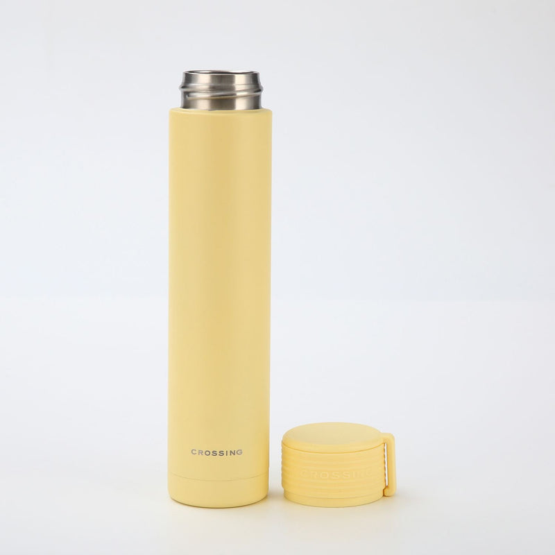 Crossing Compact Slim Insulated S/S Bottle 250ml - Butter Yellow